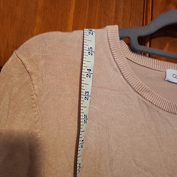 Calvin Klein Woman's Size L soft logo block designer knit sweater - Picture 5 of 9